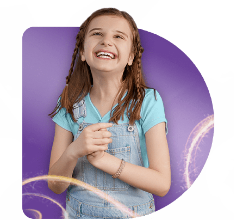 Kate, age 9, living with Rett syndrome 